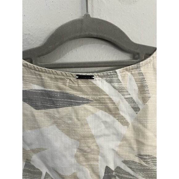 Prana McKenzie Tank Top Tropical Front Tie Blouse Size Medium - Picture 7 of 9